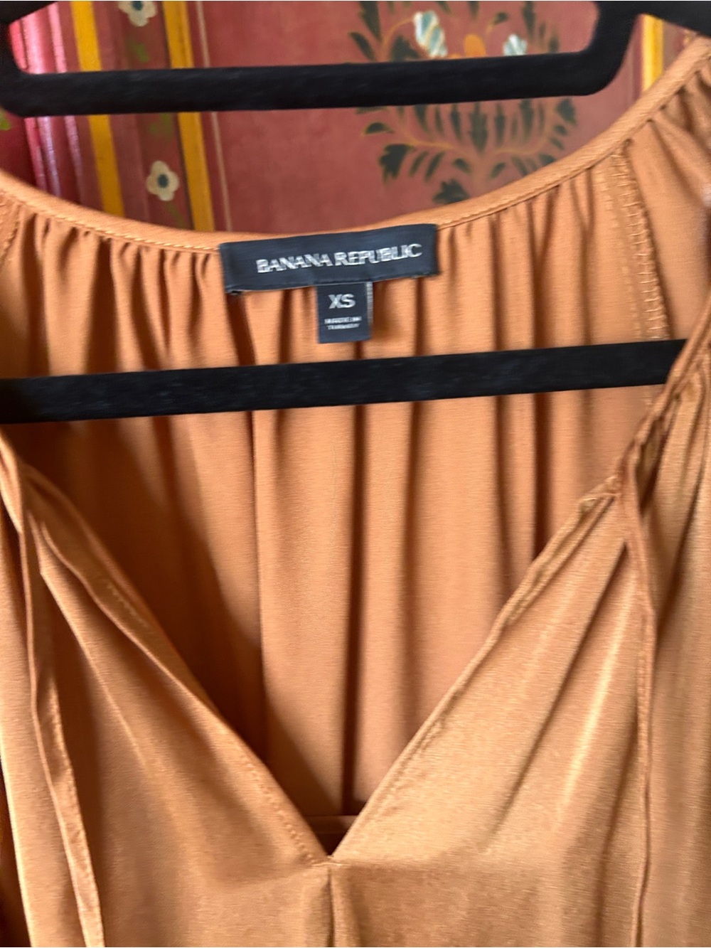 Banana Republic Satin Tiered Mini Dress in Copper - Picture 2 of 5